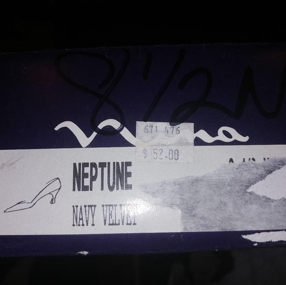 Nina Blue Sueded Pumps - Picture 6 of 7